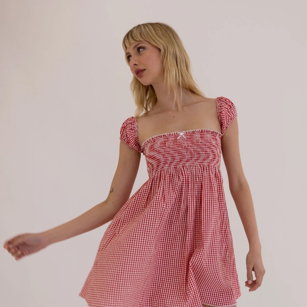 Red Plaid Dress